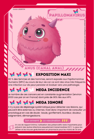 Carte cancer anus face Carte cancer anus face