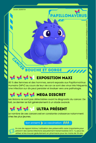 Carte cancer bouche et gorge face Carte cancer bouche et gorge face